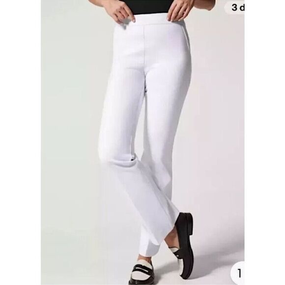 SPANX On The Go Kick Flare Pant White M - Picture 1 of 8